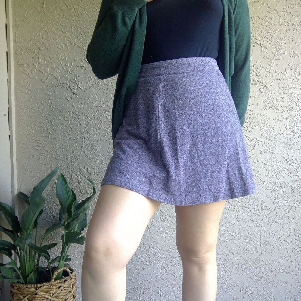 Grey Brown LOFT skirt